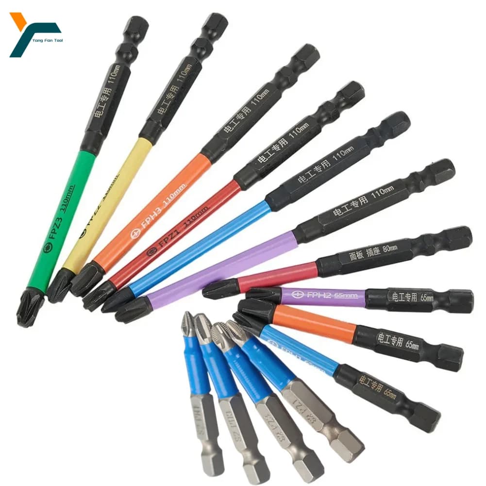 6 Pz Cacciavite Phillips Bit Magnetico Speciale Driver Interruttore Elettricista Strumento di Riparazione FPH2 FPH3 FPZ2 FPZ3 PH1 PH2 PH3 PZ1 PZ3