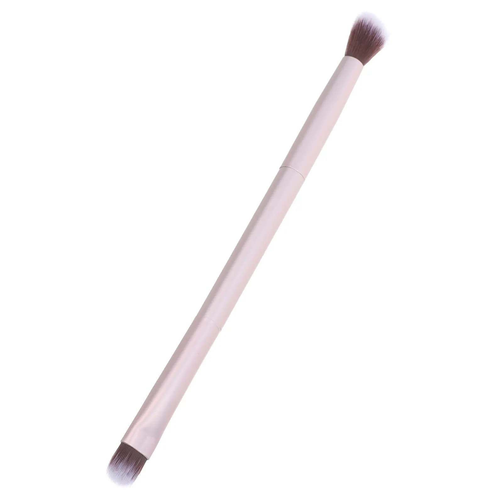 Double Ended Makeup Brush Shallow Matted Gold Aluminum Handle Eyebrow Eyeshadow Foundation Professional Tool