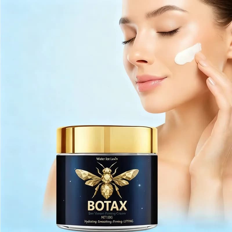 Cream to bee poison, with collagen and niacinamide, moisturizes, smoothes and firms the skin for a raised appearance