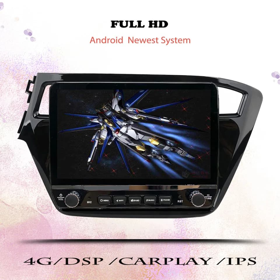 10 'Car Autoradio AM FM Video Stereo Nastro DVD Cassetta Per Hyundai i20 2014 - 2018 GPS Navi Auto sistemi intelligenti Carplay Auto