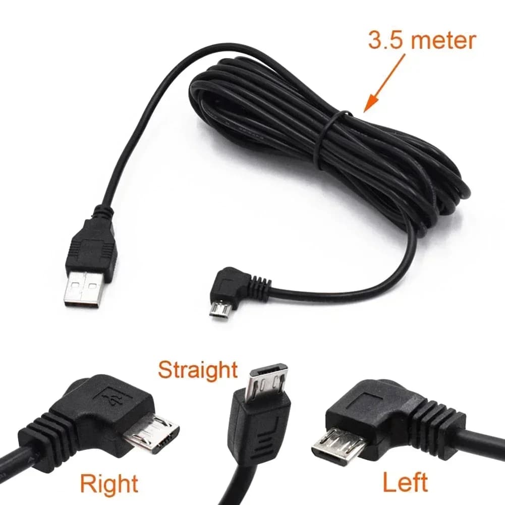 Long-lasting and durable car USB charging cable for DVR camera for cars and GPS PAD Mobile 3 5m 11 48ft