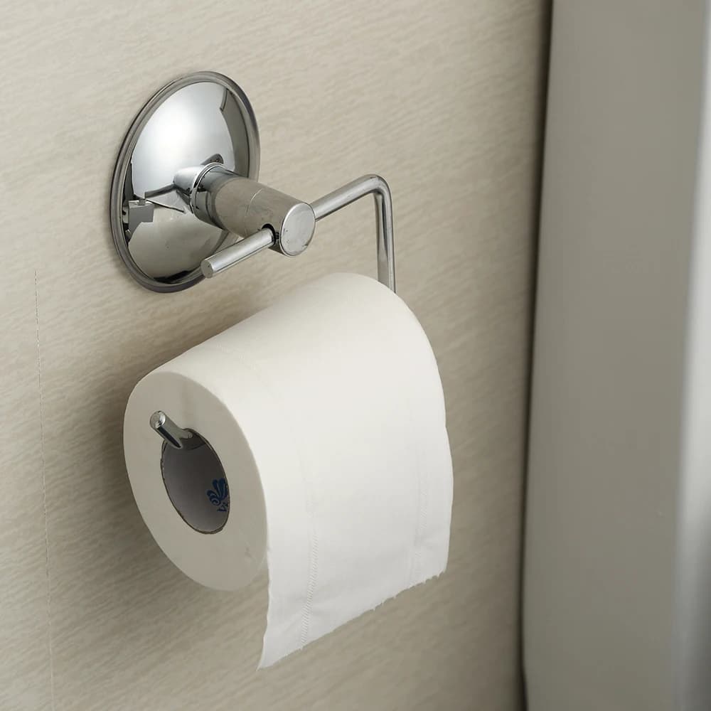 Portarotolo in Acciaio Inossidabile, Porta Carta Igienica Senza Foratura, Porta Rotolo da Cucina e Bagno, Scaffale Allungabile per Stoccaggio