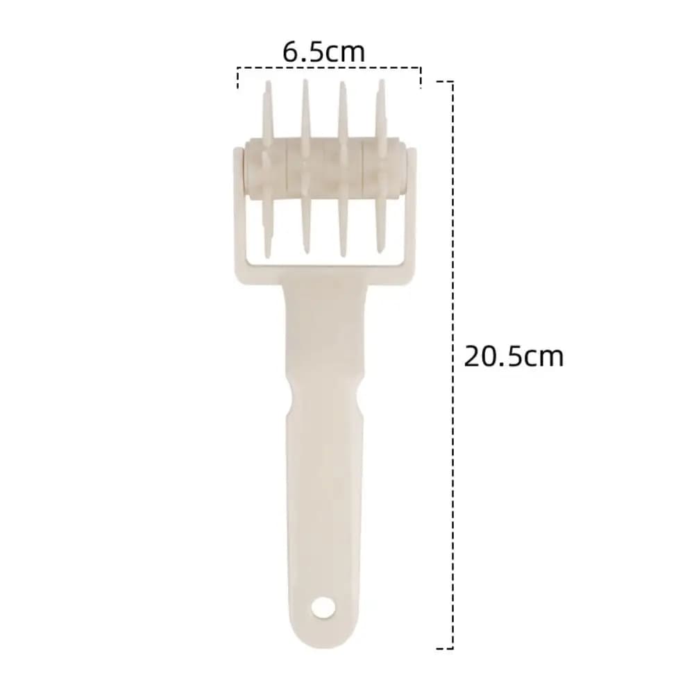 Household Plastic Pizza Roller Pin Hangable DIY Pizza Dough Puncher Handle Pie Needle Wheels Kitchen