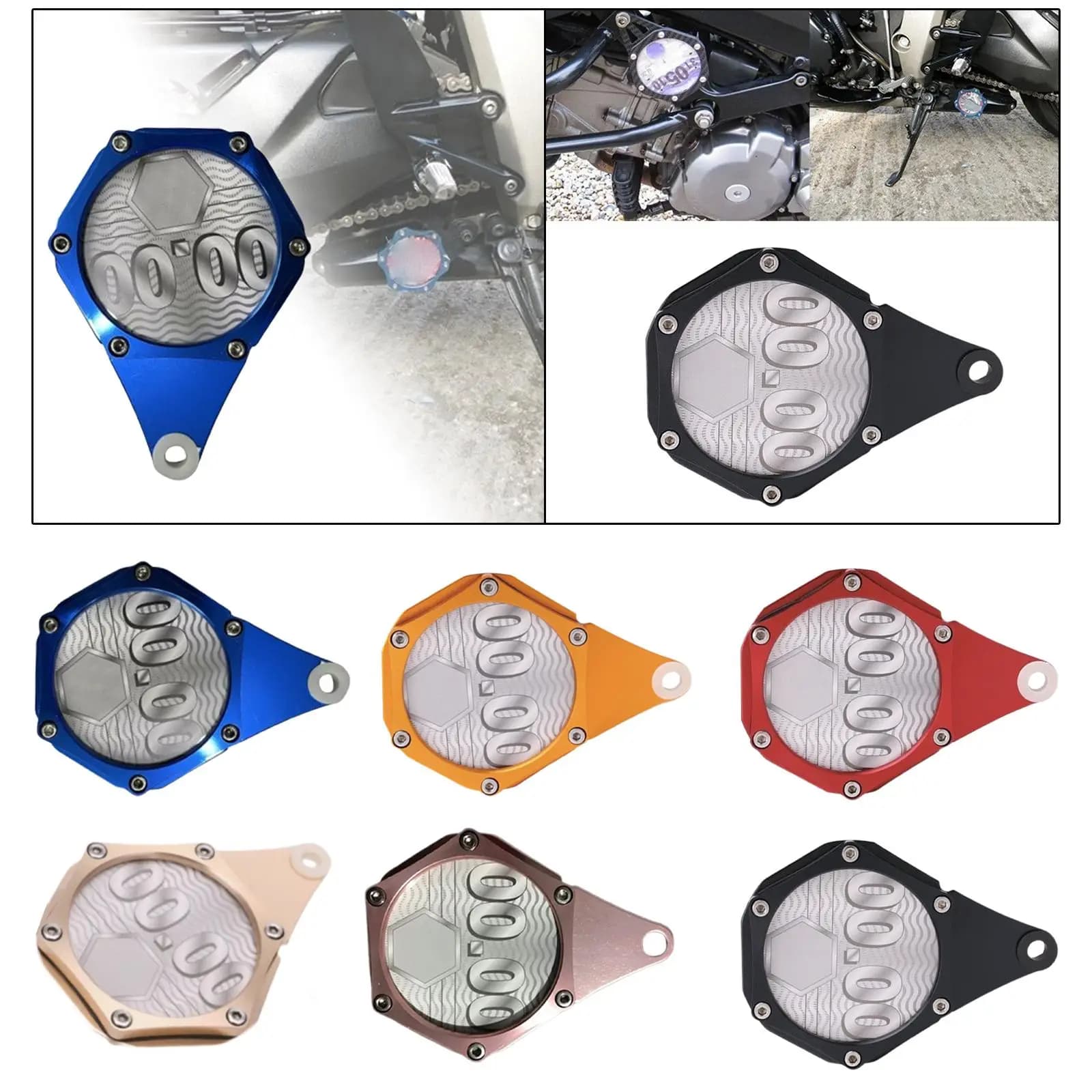 Porta etichette porta dischi fiscali per moto Facile da installare Protezione disco fiscale Gancio in lega di alluminio per ciclomotori da moto