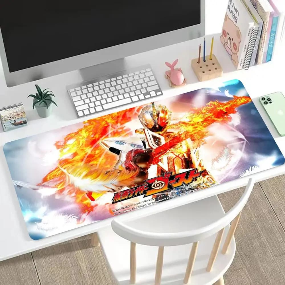 Tappetino per mouse Kamen Rider, tappetino per mouse HD carino, tappetino per tastiera da gioco esteso, tappetino per mouse grande 90x40 cm XXL per giocatori