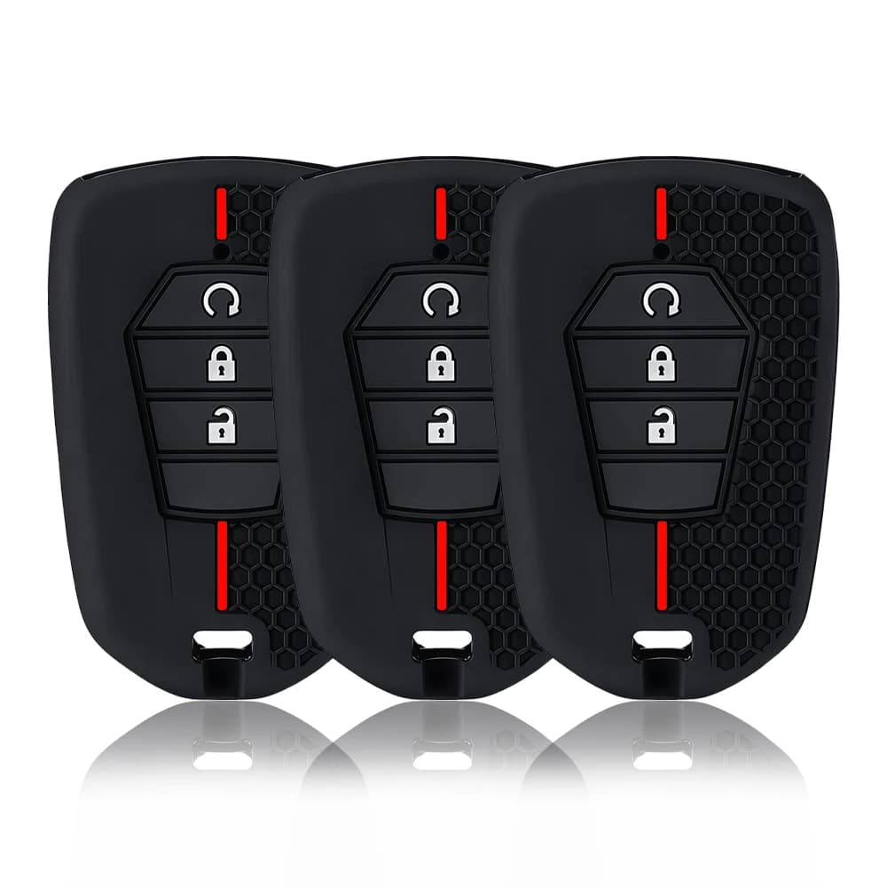 3 Buttons for ISUZU Dmax D-max Mux 2021 2022+ D-max MU-X 3.0 Mux Silicone Car Key Cover Remote Control Fobs Accessories Box