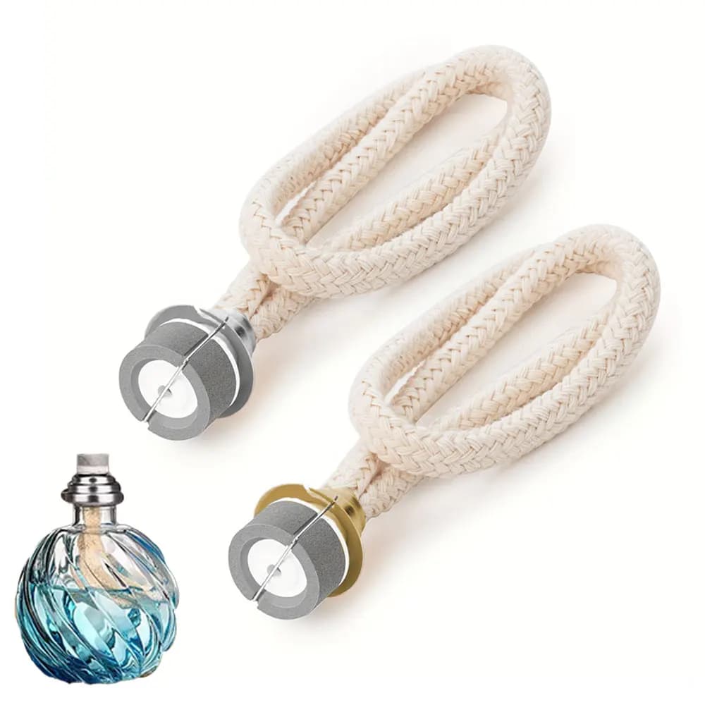 Durable replacement oil lamp stoppino catalytic fragrance DIY accessories for aromatherapy diffuser perfume glass bottle fuse burner