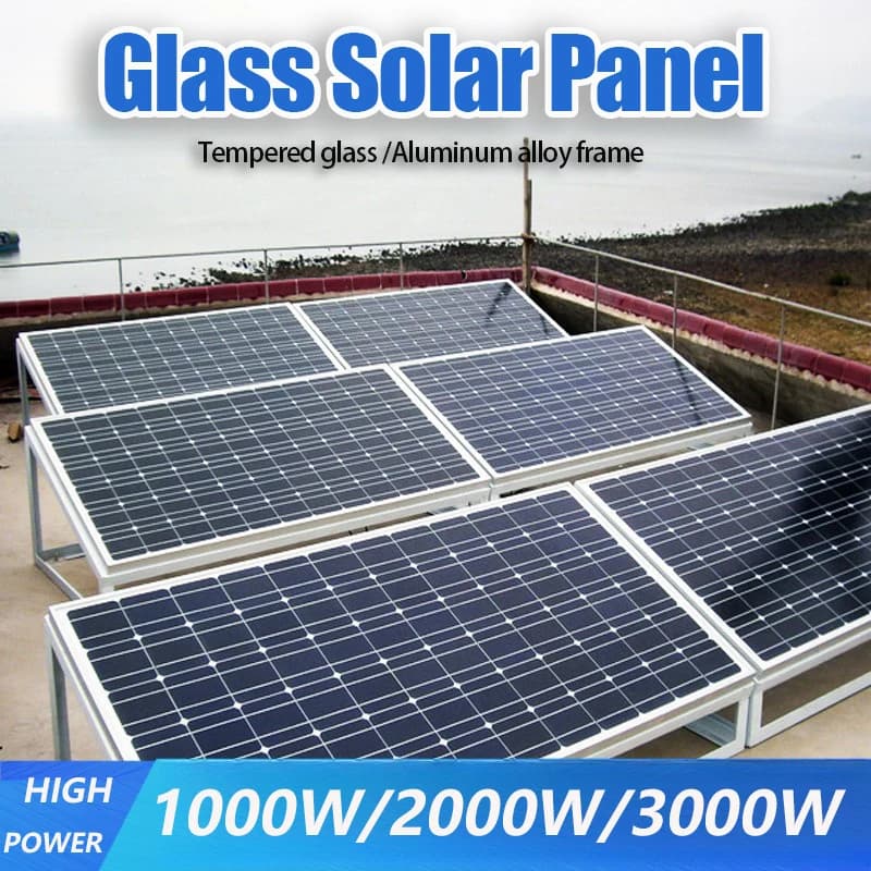 1000W 2000W 3000W Solar Panel 18V High Efficiency High Power Bank Charging 100A Controller Outdoor Solar Cells For Home/Camping