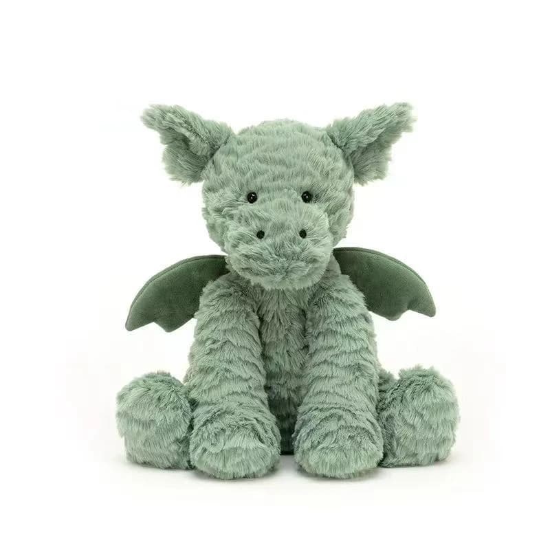 Peluche di Pterosauro Morbido da 23cm, Giocattoli di Dinosauro Cartoonesco, Adorabile Drago Volante Verde Imbottito, Regalo di Peluche