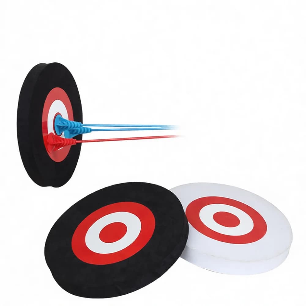 Archery Target 25cm Round Eva Foam Practice Board Durable Shooting Training Equipment Sport Accessory Black White Disk