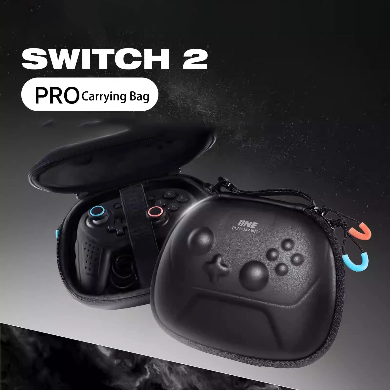 Borsa per controller Nintendo Switch 2 Pro Custodia da viaggio portatile, borsa protettiva per controller EVA con guscio rigido per Switch 2 Pro