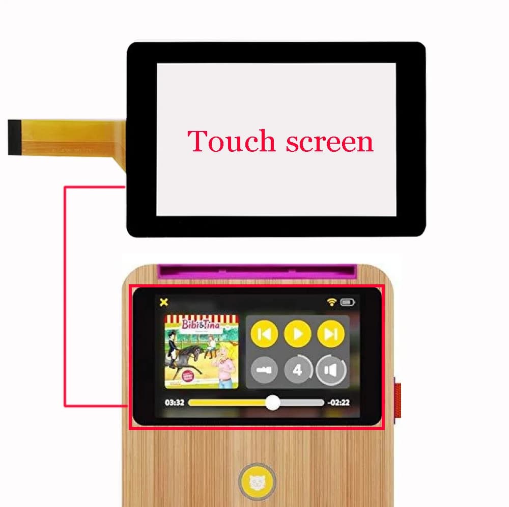 4.3 "Nuovo touch screen per Tigerbox touch 1201 1202 1203 1233 Pannello touch screen Digitizer Vetro TouchSensor XLD438-V0 FPC XLD438