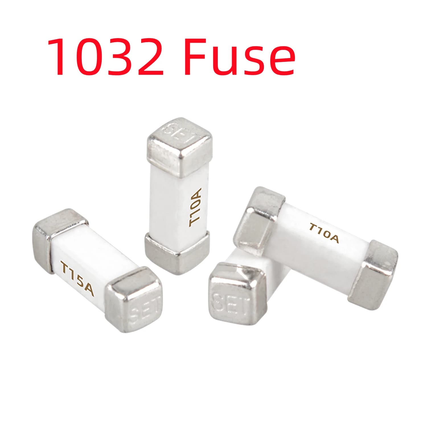 Fusibile oro argento 1032 250V AC SMD fusibile una tantum 0.2A 0.25A 0.315A 0.4A 0.5A 0.63A 0.8A 1A 1.25A 1.6A fusibile a montaggio superficiale in ceramica