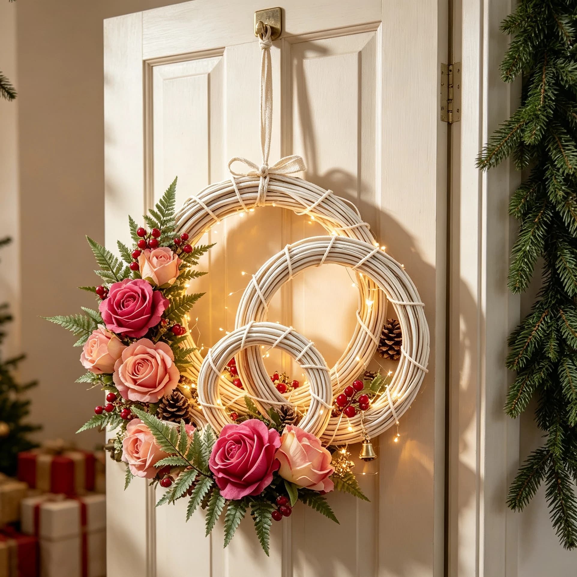 Artificial Plants Bridal Wreath Wedding Flowers Christmas Trees Halloween Decorations Home Hanging Wall Pendants Scrapbook Cheap