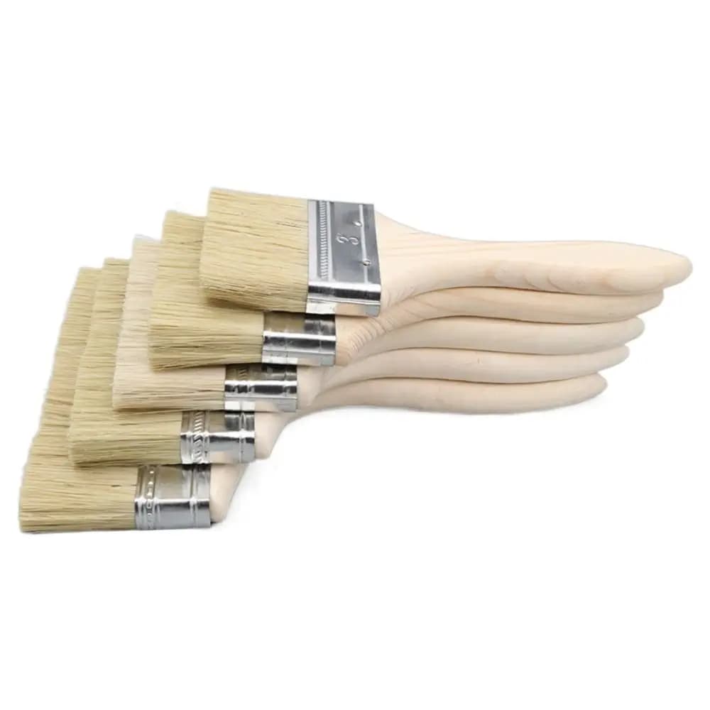 Wooden Handle Bristle Paint Brush Utility Paint Paint Tool Chip Paint Brushes Thickened Acrylic Painting Brush