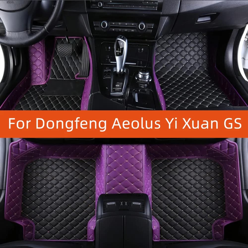 Tappetino per auto in pelle personalizzato per Dongfeng Aeolus Yi Xuan GS 2020 2021 2022 2023 2024 Tappetino per auto Accessori interni