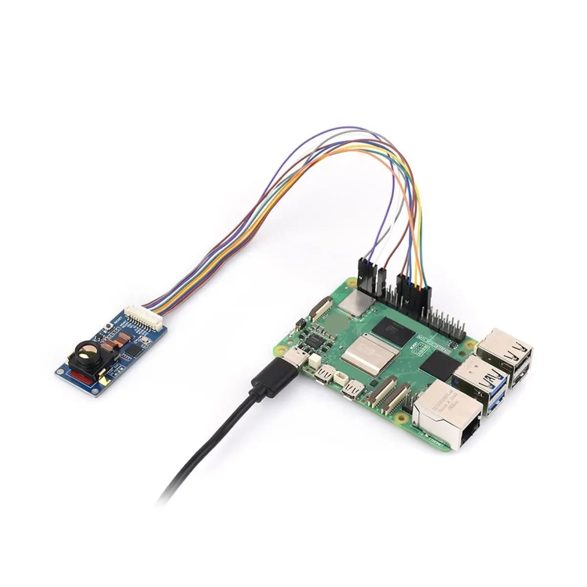 (N21R) Modulo Telecamera Termica a Infrarossi a Onde Lunghe per Raspberry Pi, 80x62 Pixel, Opzioni per FOV e Connettore 90° °
