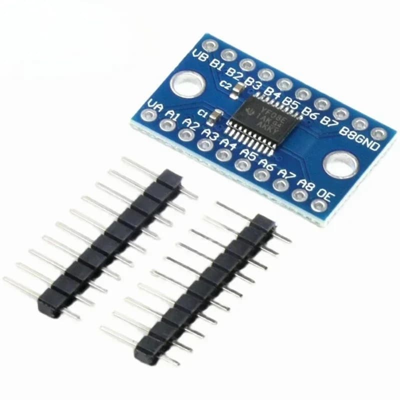 10PCS 8 Channel Duel Hole Logic Level Converter TXS0108 TXS0108E Bi-directional Voltage Module For arduino With Pins