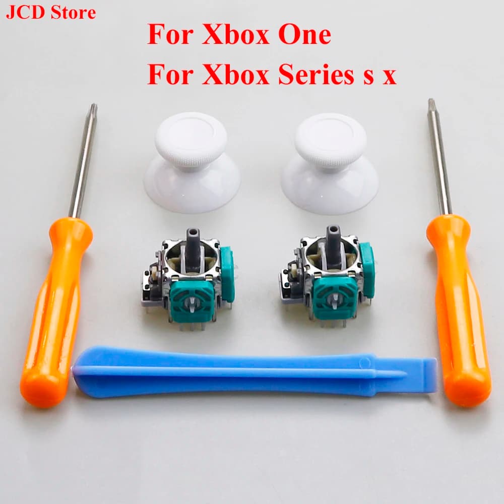 1Set Joystick Kit di ricambio per Controller Xbox Series X/S Xbox One con cacciavite T6/T8 Kit di riparazione Thumbstick analogico 3D