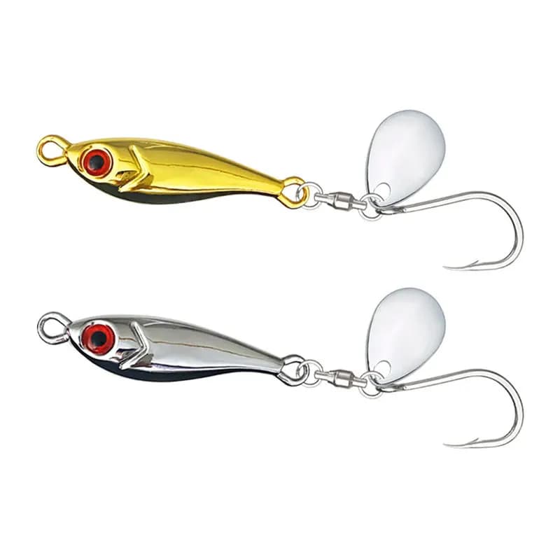 1 pz. Esche artificiali in metallo elettroplaccato a forma di piccolo delfino da 5g-20g per lancio lungo, Spinner, Spinnerbait, Accessori da pesca