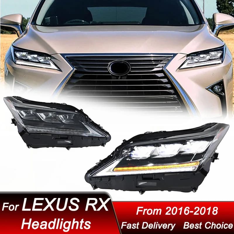 Auto styling Fari Per Lexus RX RX270 16-18 nuovo assemblaggio completo LED Aggiornamento Alta Configurazione Obiettivo del proiettore Kit di accessori