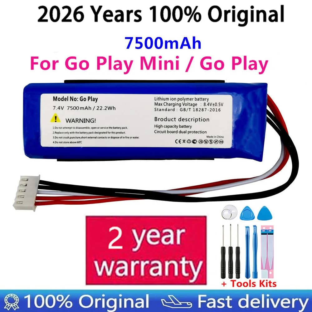 GSP1029102 01 Top Brand 100% Nuova batteria da 7500 mAh per batterie per altoparlanti Harman Kardon Go Play Mini / Go Play + gfit gratuito