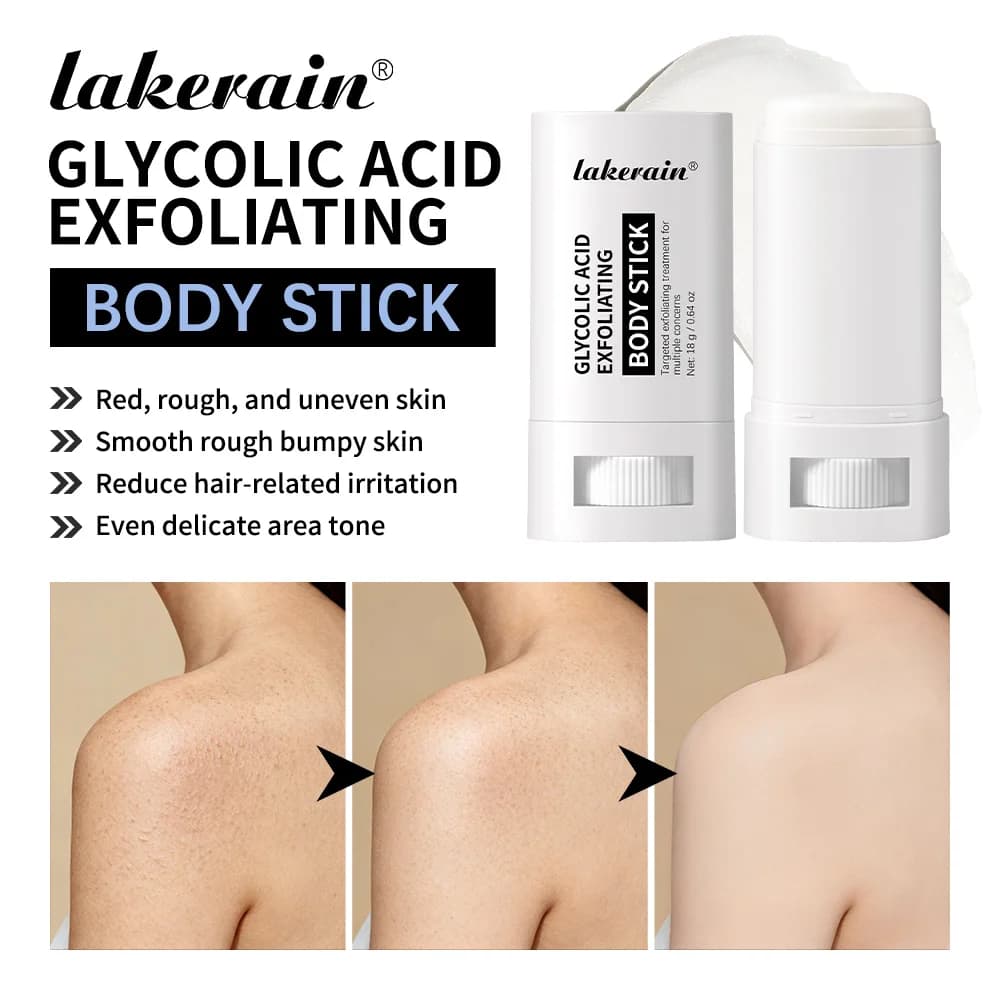 Exfoliating Body Stick Multiple Glycolic Acid Cleaning Long-lasting Moisturizing Nourishing Smoothing Skin Care