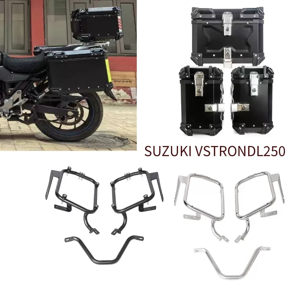 Baule Laterale Box Portapacchi Portapacchi Scatola Superiore di Stoccaggio Adatto Per Suzuki Vstrom DL250 V-Strom 250 DL portapacchi V-Strom 250