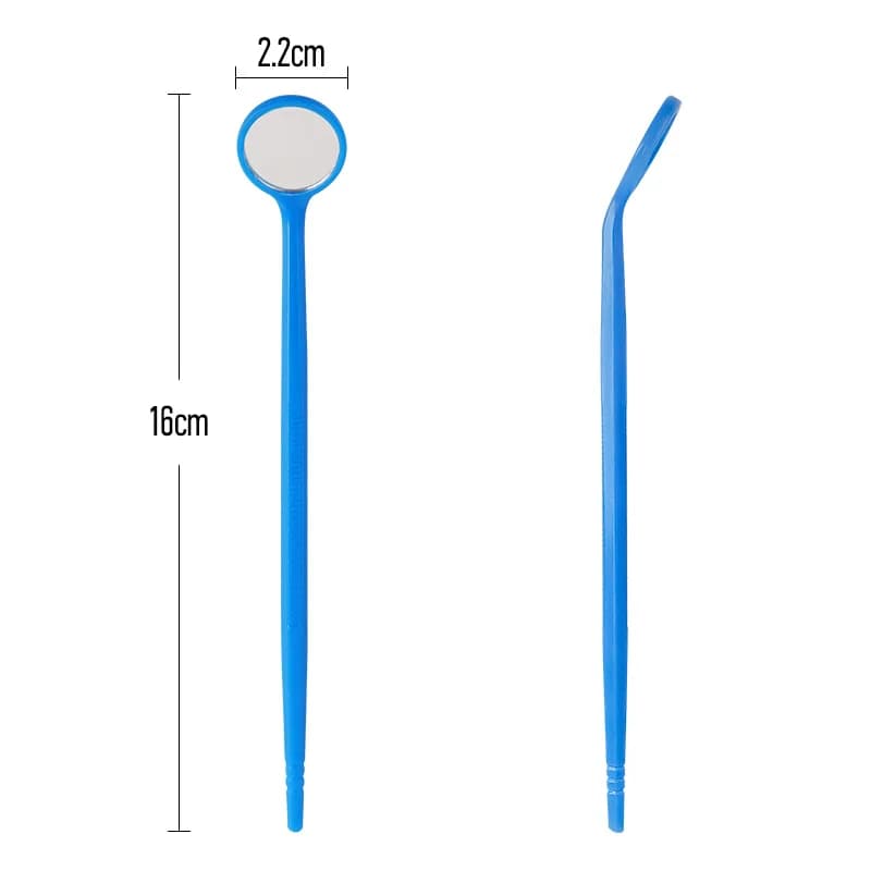5 piece dental mouth mirror set with handle Teeth whitening tool with reflector surface for oral examination for hygiene control
