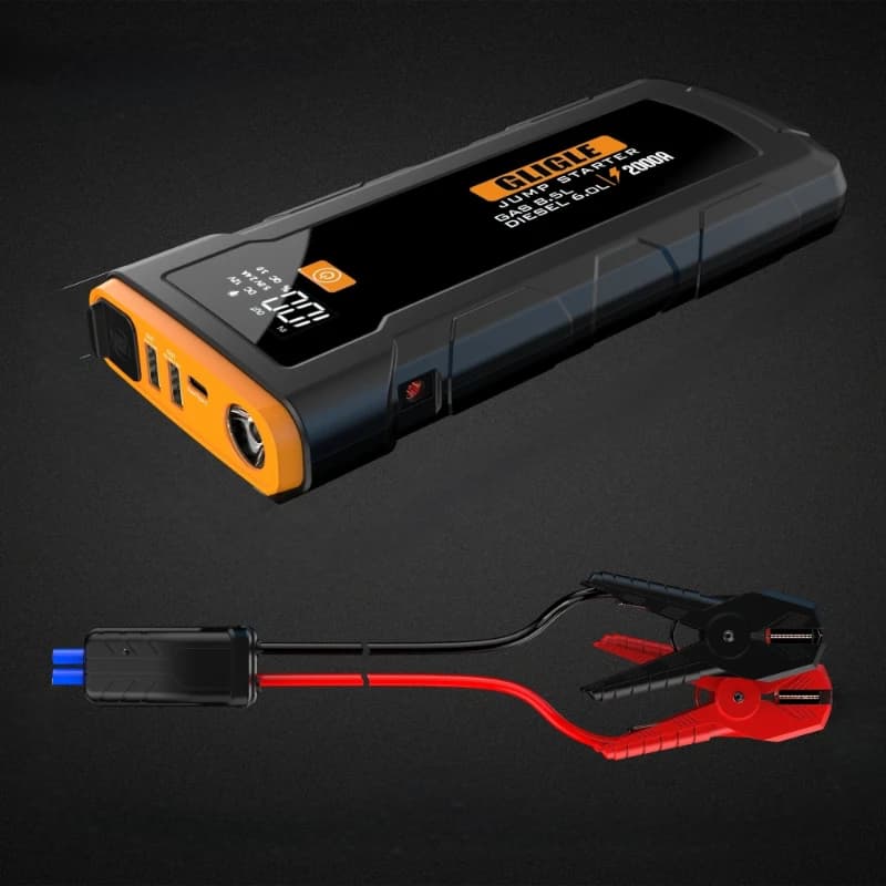 Avviatore di emergenza a manovella l 24000mAh per batteria per auto 2000A 4000A avviamento di emergenza portatile