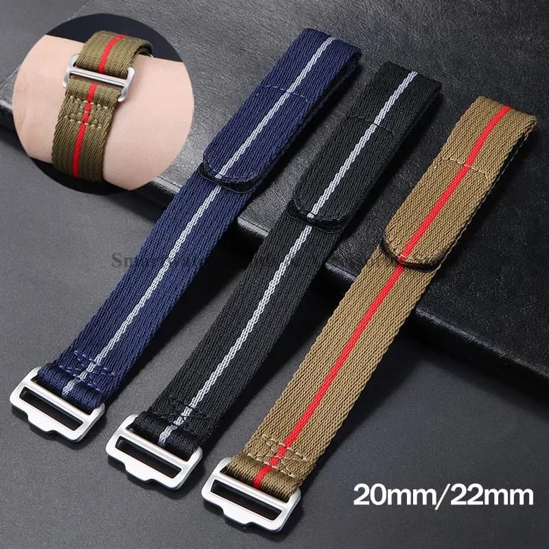 Cinturino per orologio in nylon da 20mm 22mm per cinturino sportivo militare Tudor per cinturino Seiko uomo donna cinturino di ricambio in tela