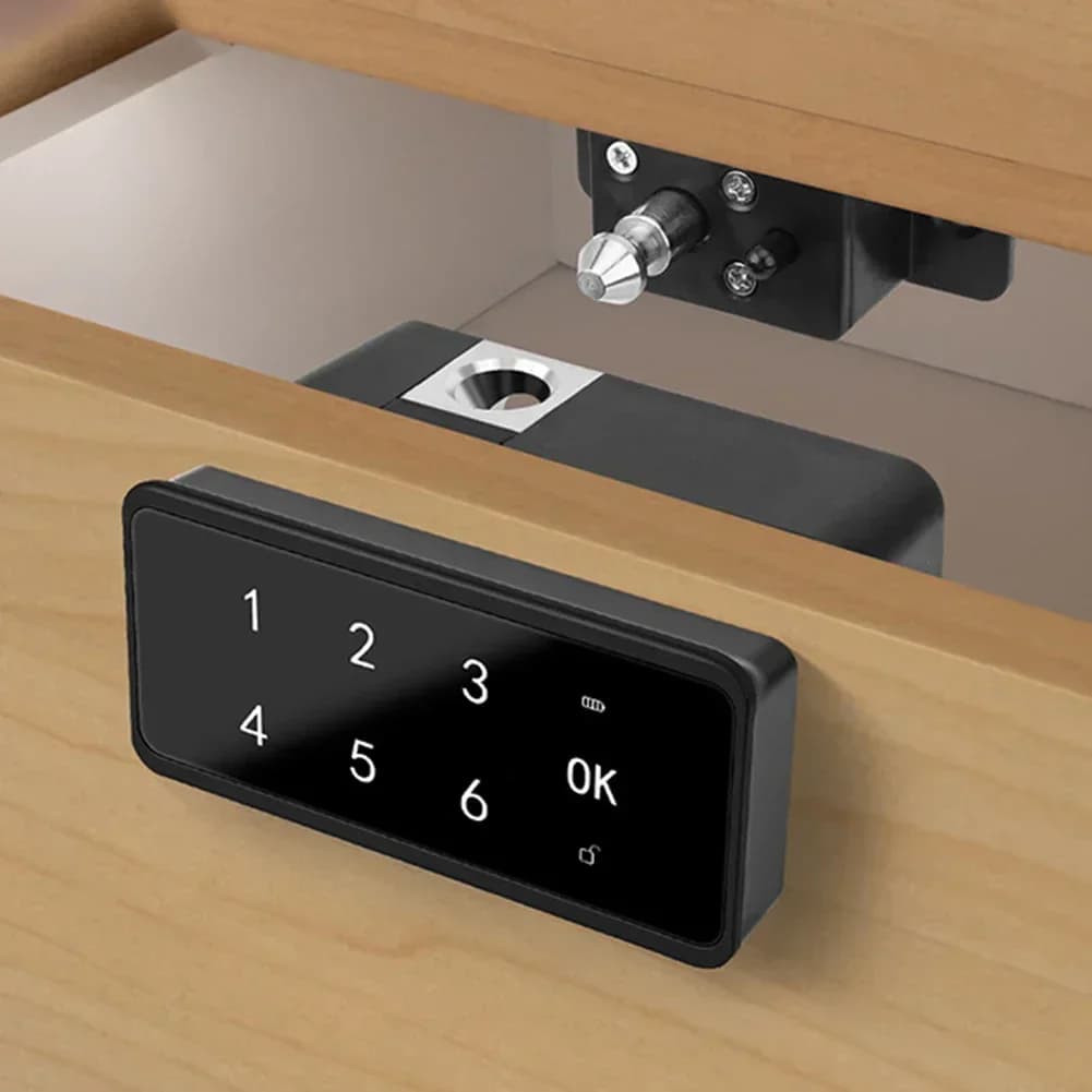 Serratura di sicurezza per armadietto con serratura ad alta efficienza energetica Uso esterno Sistema di allarme antifurto Alimentazione di backup Batteria a lunga durata