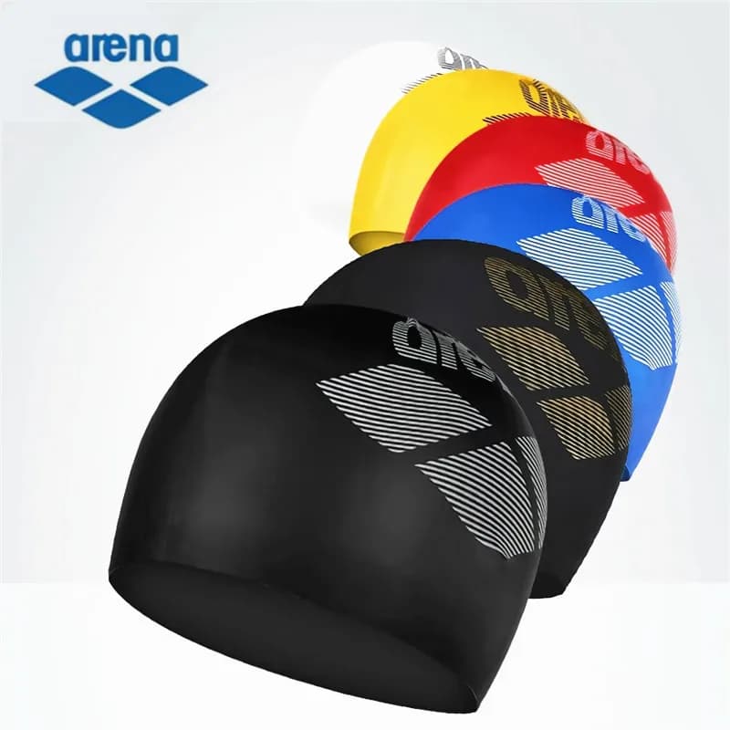 ARENA Unisex Waterproof Silicone Swimming Cap Fashionable Professional Training And Competition Cap