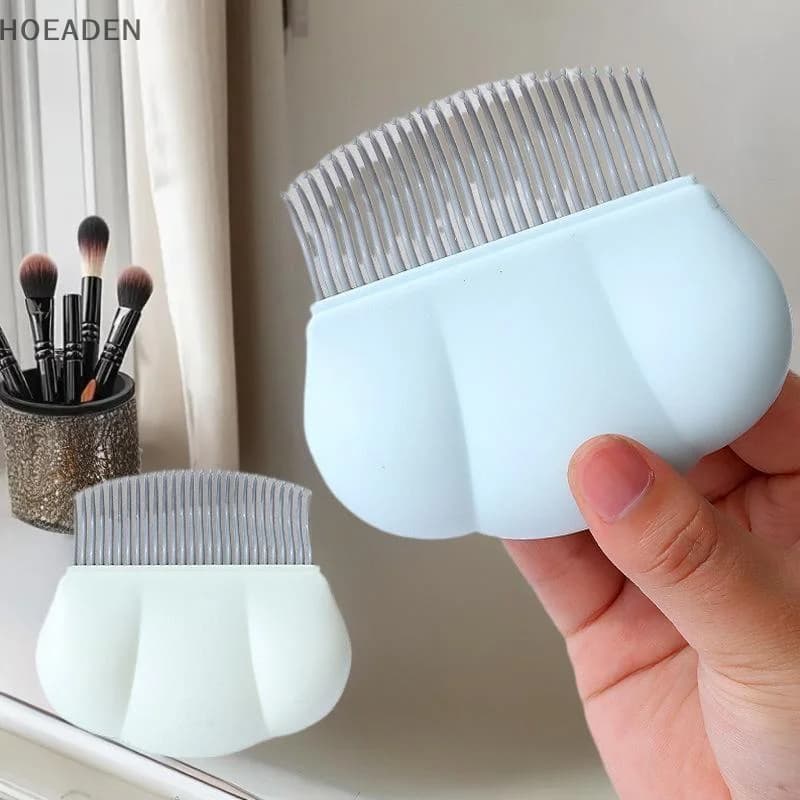 1 pz multiuso tutte le lunghezze dei capelli spazzola per toelettatura animali a forma di conchiglia pettine per massaggio autopulente pettine ergonomico per animali domestici gatto cane