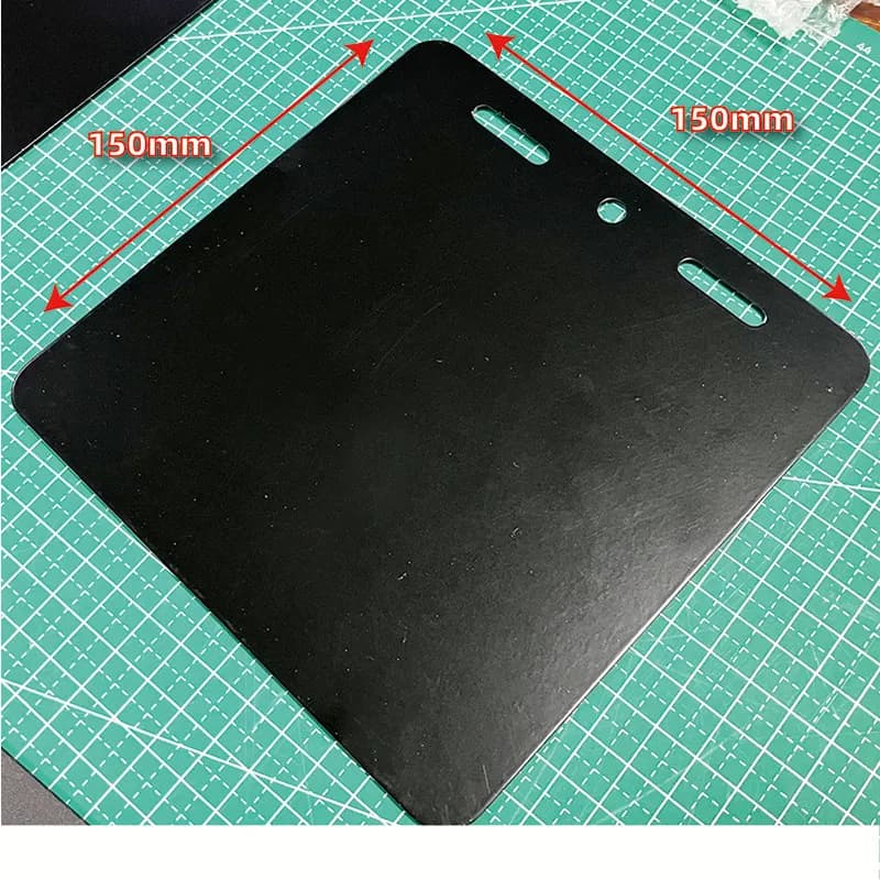 Piastra in ferro nera in acciaio inossidabile con base magnetica, pesante e allargata