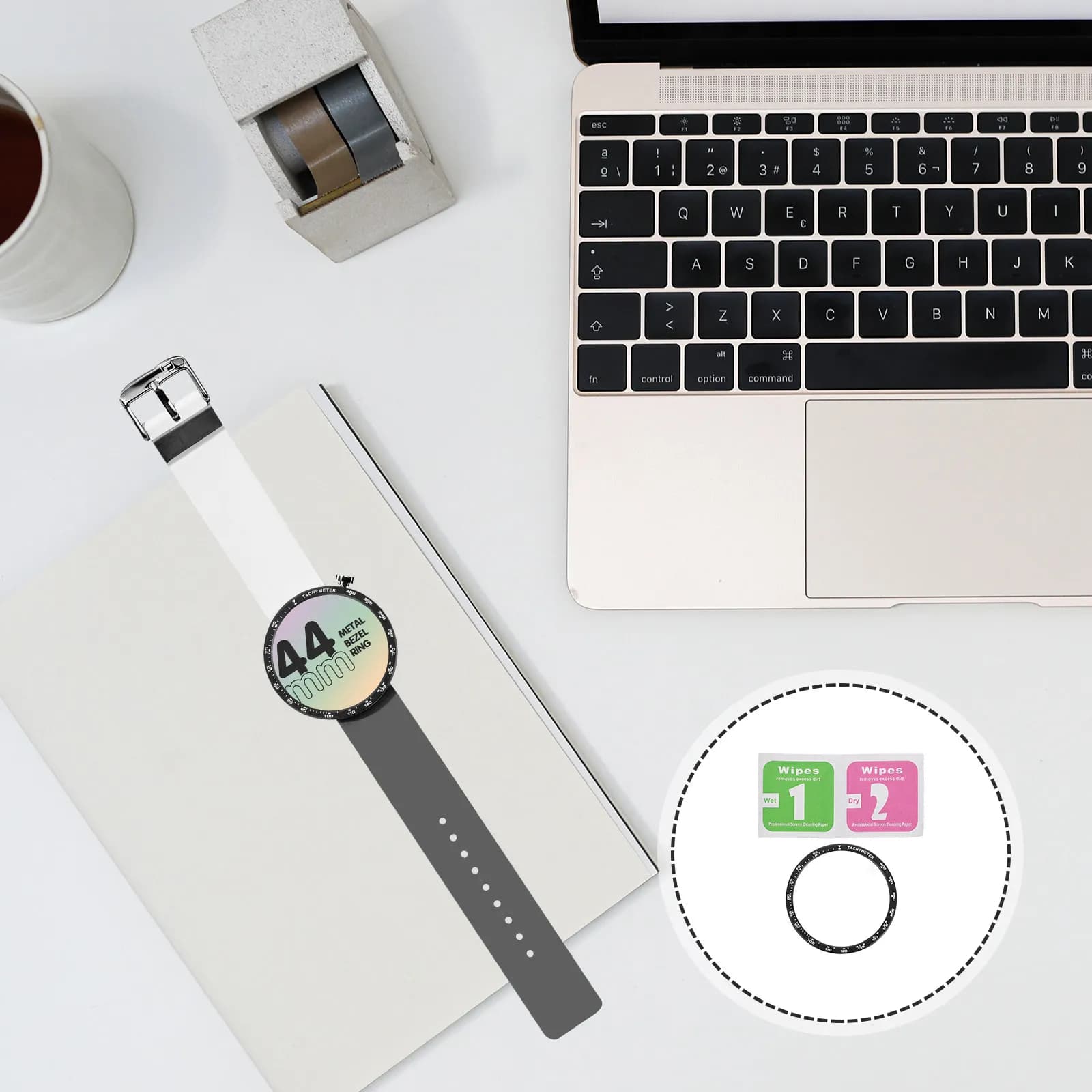 Metal Bezel Ring Premium Scratch Proof Watch Bezel Protector Ultra Thin Design Compatible Galaxy Watch4 Protective Watch