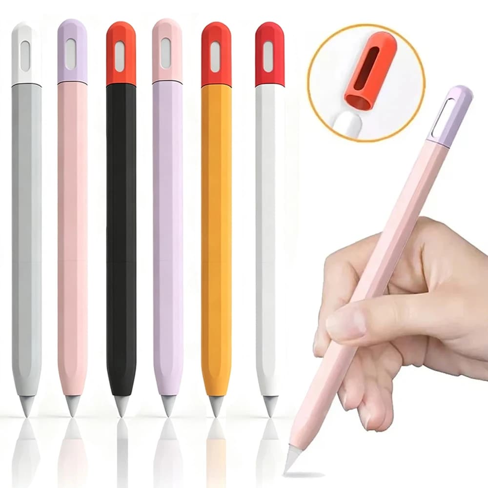 Silicone Protective Sleeve For Apple Pencil 3 Case For Apple Pencil 3rd Generation USB-C Stylus Pen Sleeve Cover Anti-Slip Grip