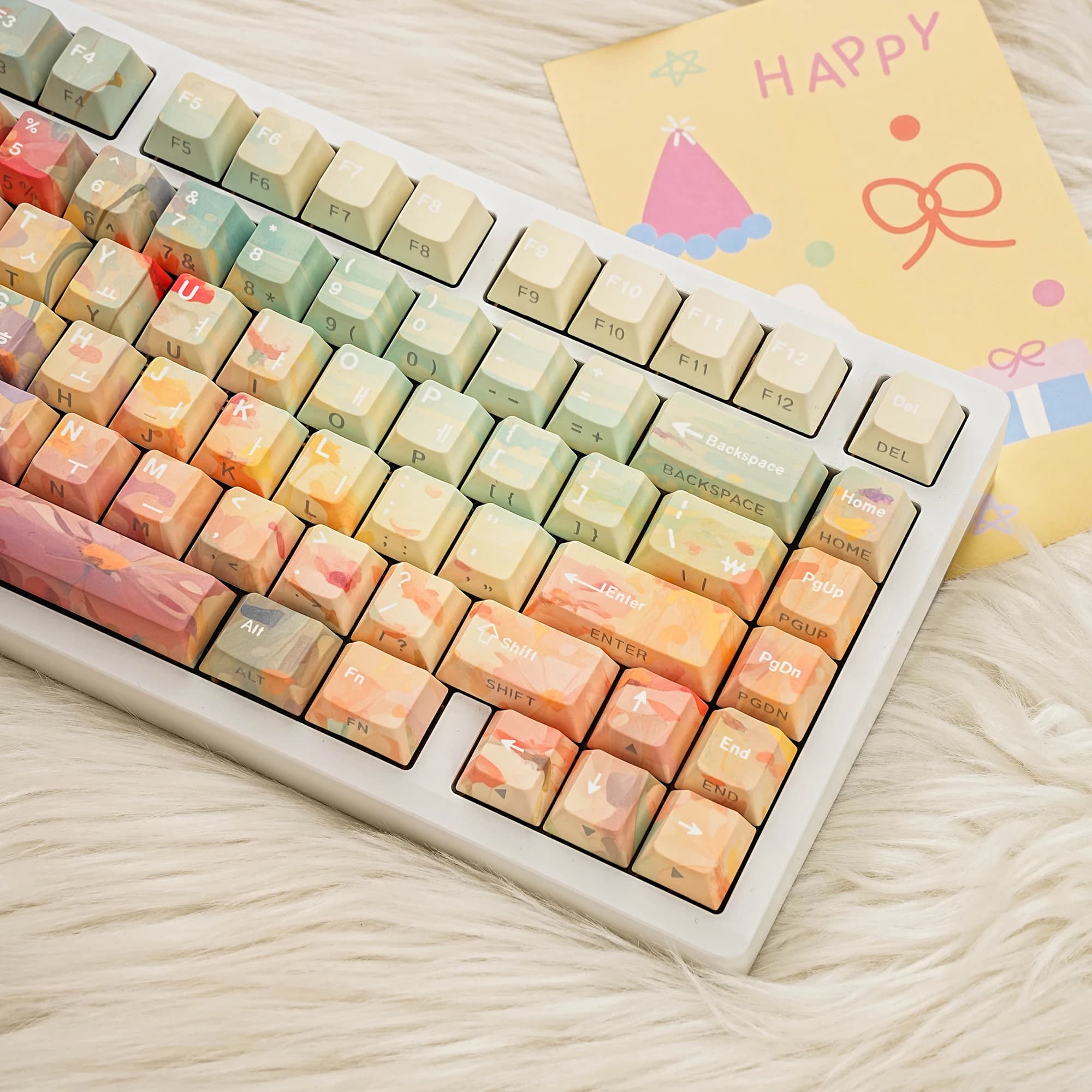 Copritasti PBT Cherry Coreano Francese Spagnolo ISO Layout Retroilluminato laterale per tastiera meccanica Wooting Hi75 FR/DE/ES/JP/RU/KR/AR/EN