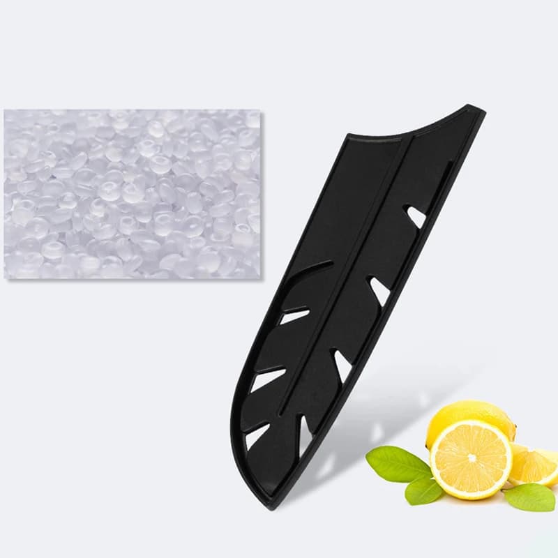 Kitchen Knife Sheath Black Plastic Knife Covers Knife Blade Protector Cover Edge Guards Case Kitchen Accessory 3-8 Inch