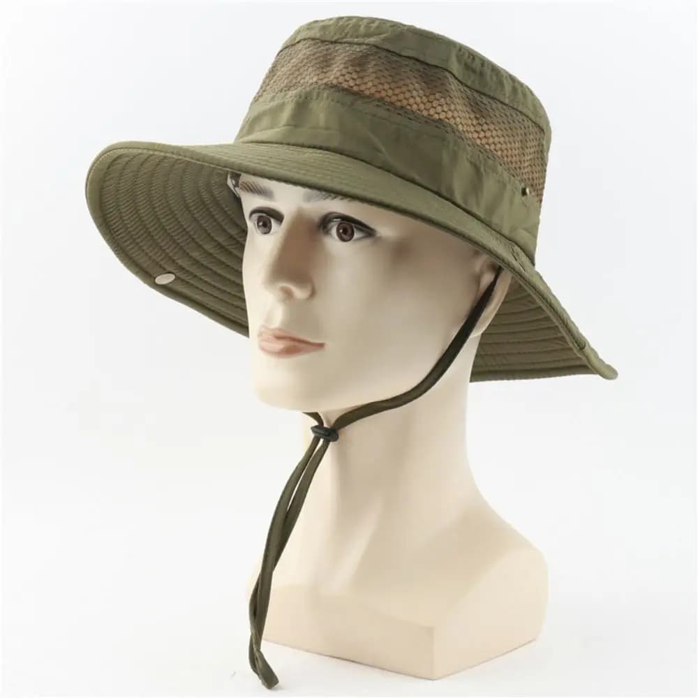 Anti Zanzara Bee Keeping Berretto da pesca protettivo Pesca all'aperto Berretto da sole Cappello con zanzariera Cappello a rete per insetti Cappello anti ape