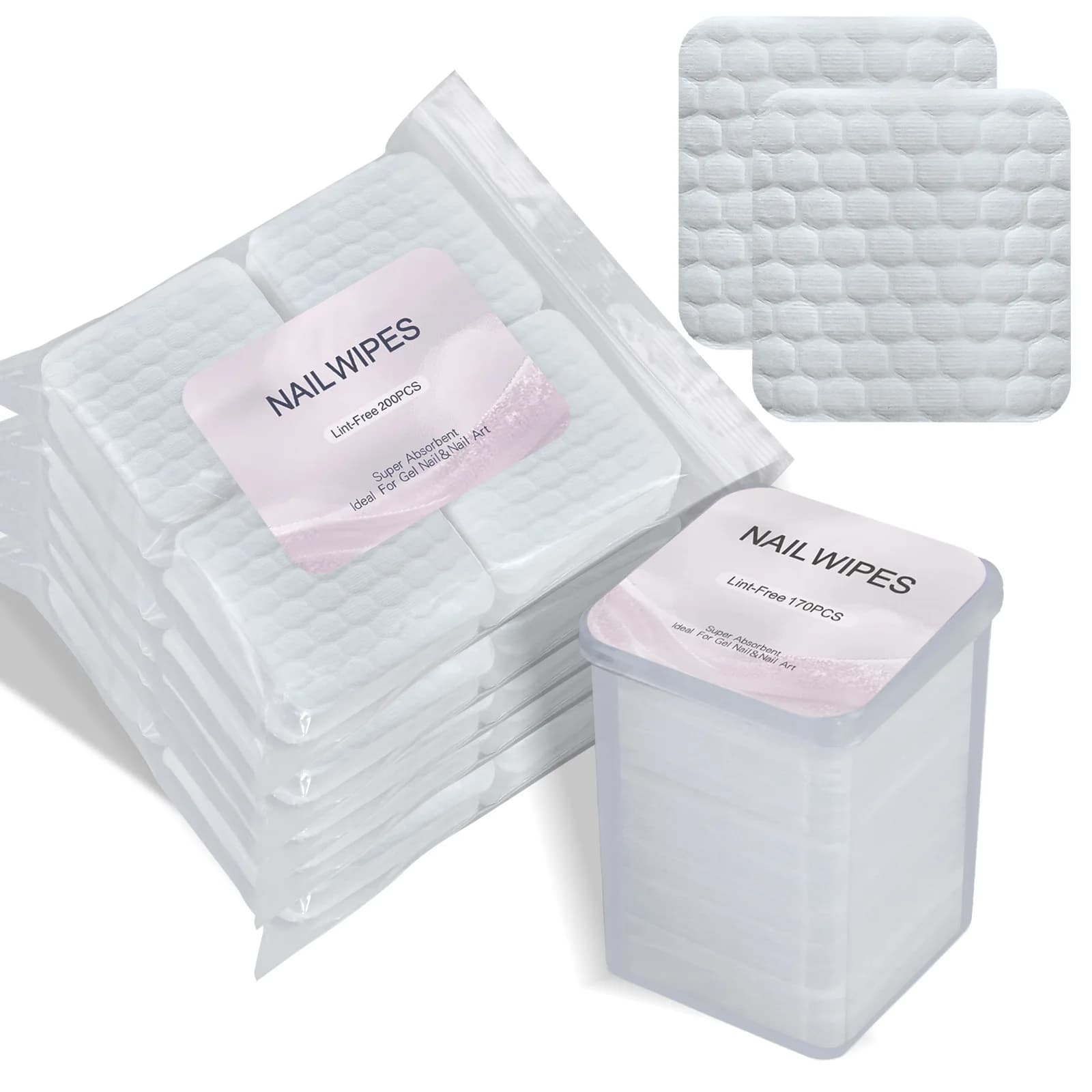 170/200 pcs New No Hair Clips Nail Salts UV Gel Pearl Model Nail Polish Nail Polishing Tools