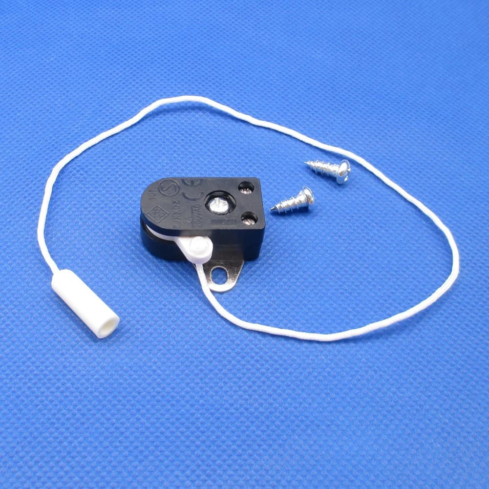 1 Pezzo Interruttore a Cavo 2A 250V per Lampada da Soffitto, Lampada da Parete, Lampada da Comodino, Interruttore a Cavo Singolo con Viti di Montaggio