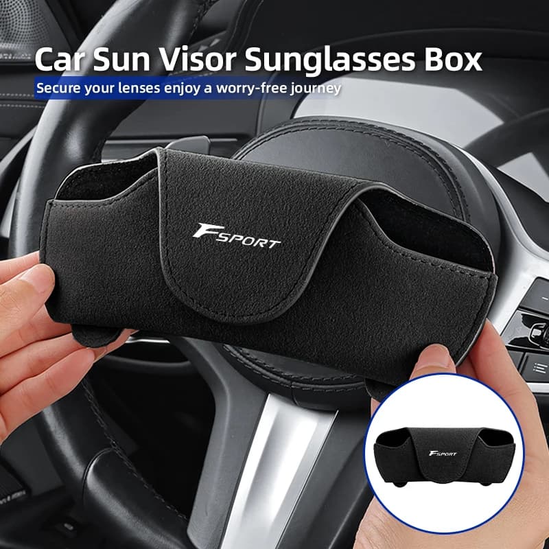 Auto Visiera Parasole Occhiali Scatola di Immagazzinaggio Auto Universale Occhiali Da Sole Clip Per Lexus UX250h RX450h CT200h RX400h NX300h RX350 RX300 GX470