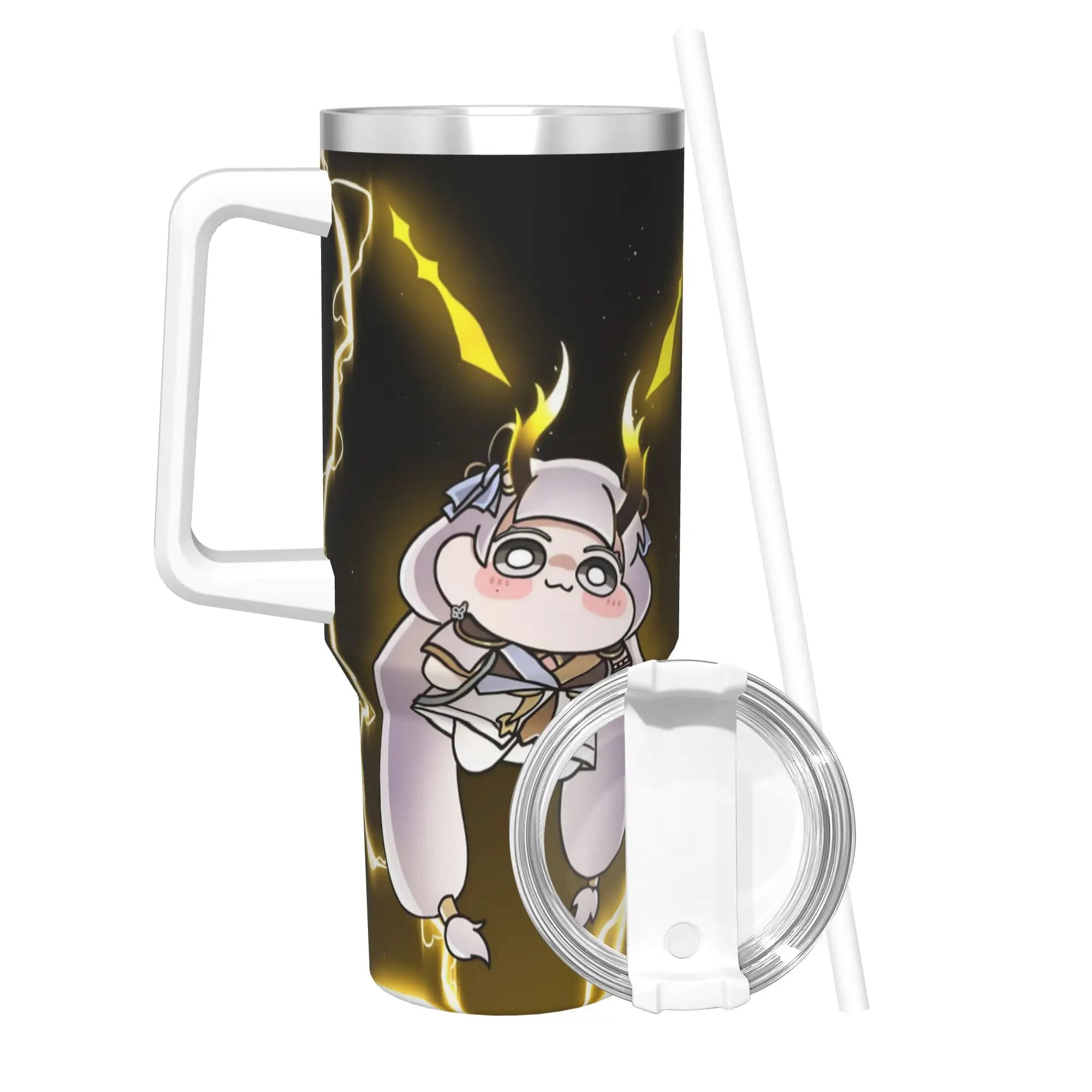 Borraccia Termica Sottovuoto Trickcal C-Chibi Go Games da 40oz - Tazza da Ufficio e Casa
