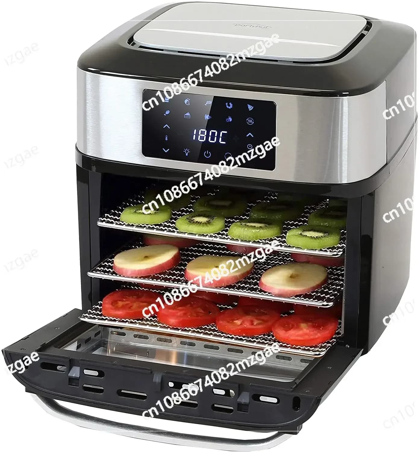 Friggitrice ad Aria con Funzione Forno, Friggitrice ad Aria Industriale per Cucina Sana a Basso Contenuto di Grassi, Elettrica Meccanica