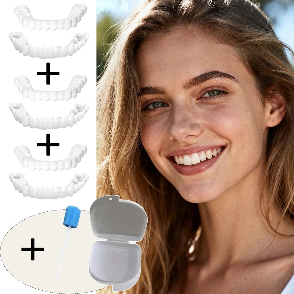 Halloween Holiday Gift Teeth Veneers Reusable Instant Smile Whitening Fun Gift for Party Friends H2931