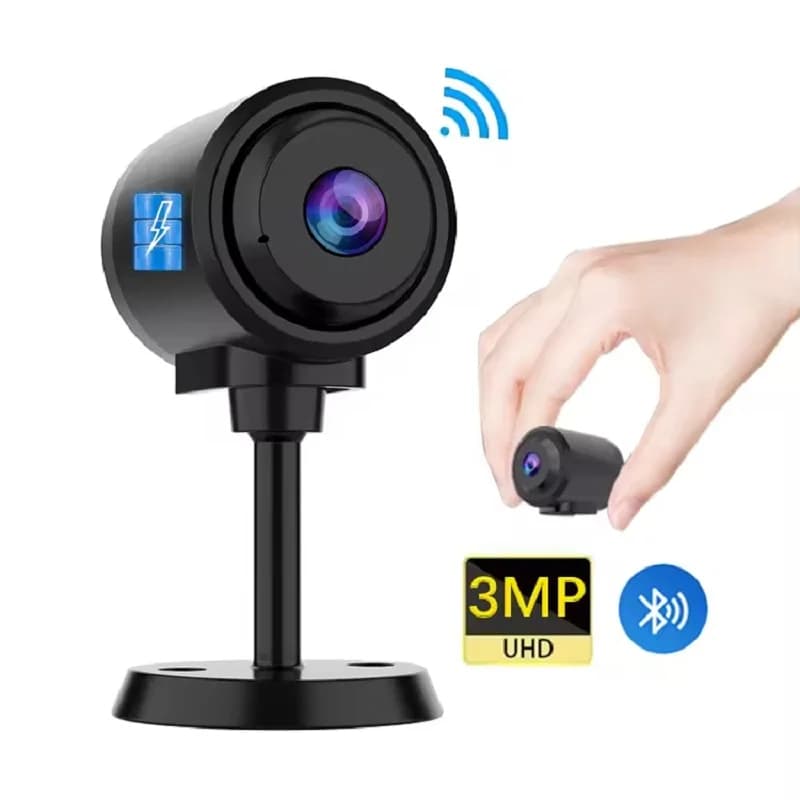 DIFANG Mini telecamera WiFi Supporto connessione Bluetooth Telecamera bullet Telecamera IP wireless per interni di sorveglianza da 3 MP Baby monitor domestico