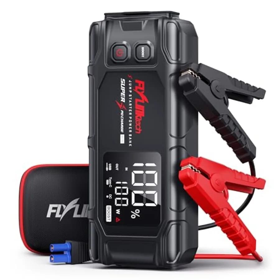 Avviatore di Emergenza per Auto 8000A di Picco, Batteria di Avviamento da 26800mAh per Tutti i Veicoli a Benzina o Diesel fino a 12L, 12V, con Ricarica Rapida PD65W