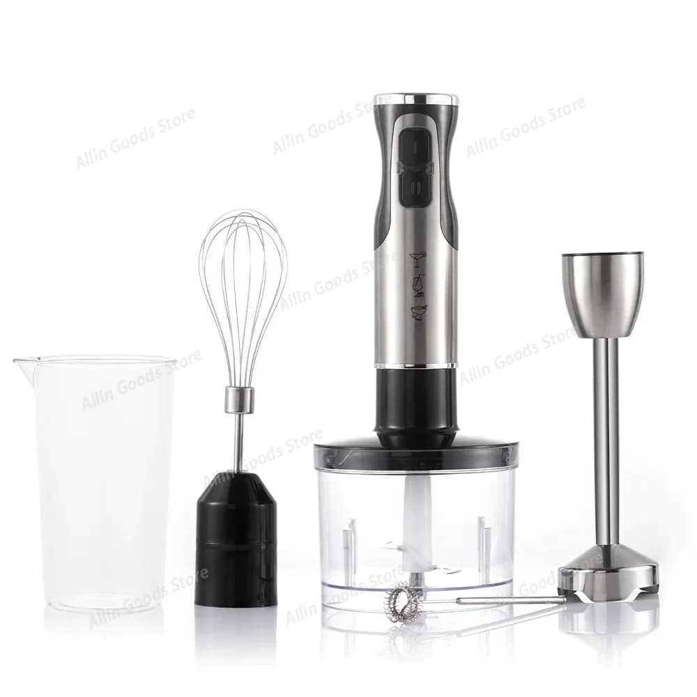 1600W High Power 4 IN 1 Multi-function Electric Blender Set Household Handheld Blender Juicer Meat Grinder Electric Milk Frother