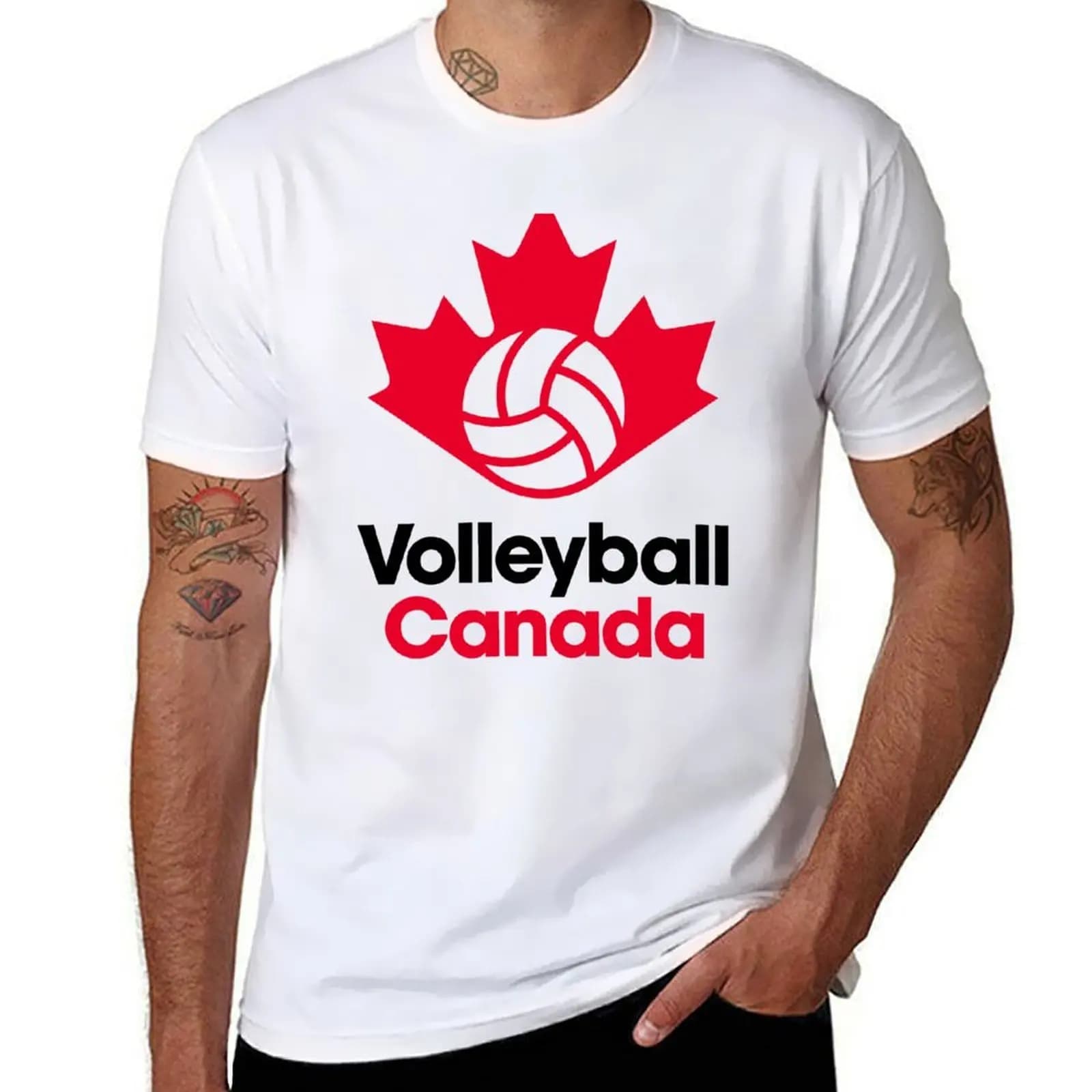 Canadian Volleyball T-shirts printed for men anime t-shirts for men T-shirts